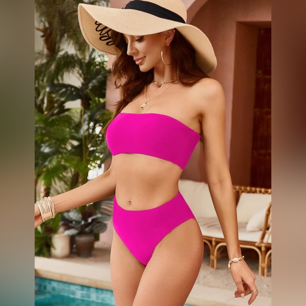 Women's 2 Pieces Bikini Swimsuits Off Shoulder